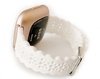 Cinturino in lacci per Fitbit Cinturino in lacci in silicone per Fitbit Versa 1, Fitbit Versa 2, Fitbit Versa Lite Cinturino da 20 mm con perno a molla da 23 mm