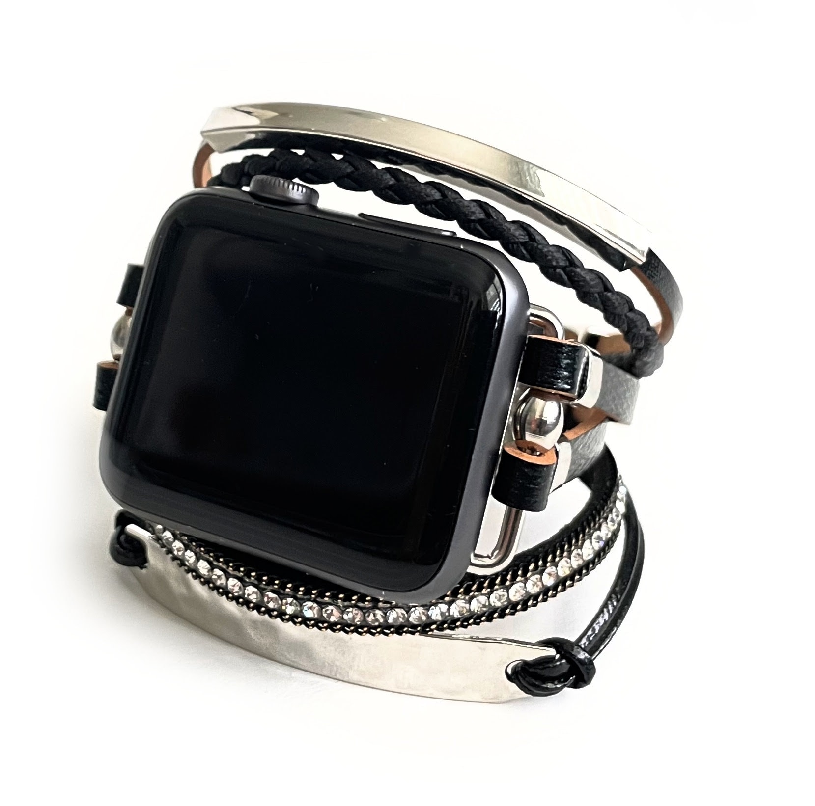 Luxe lederen Apple Watch band Apple Watch band 38 mm 40 mm 41 mm 42 mm 44 mm 45 mm 46 mm 49 mm Apple Watch band voor dames serie 1 10 mm Etsy Nederland