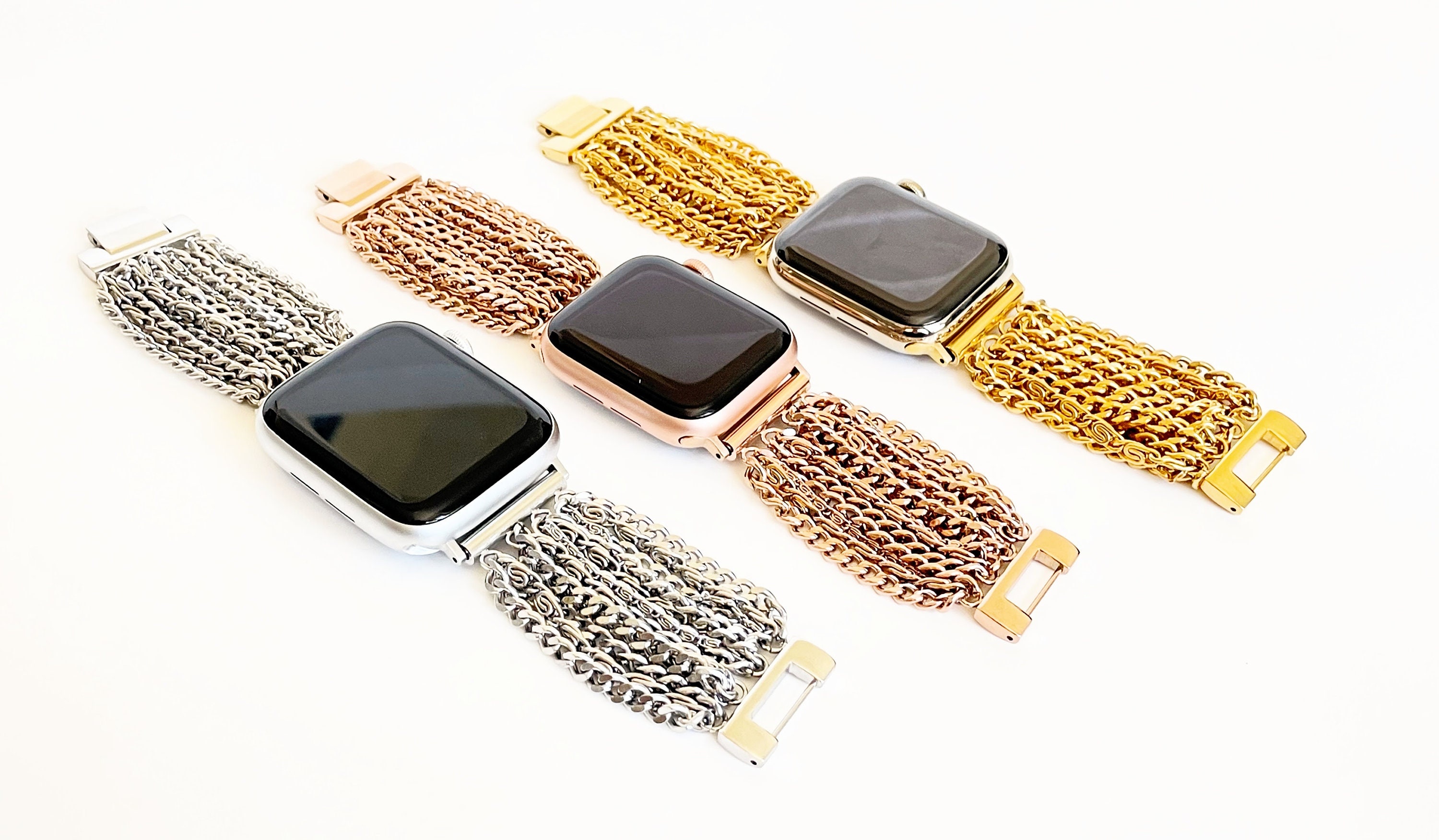 Mixed Metal Apple Watch Bands Etsy