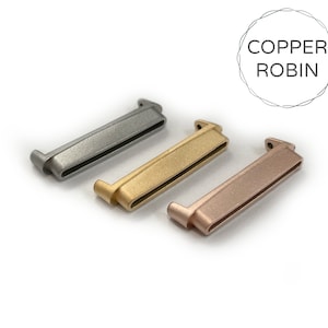 Connectors for Fitbit Sense Versa 1 Versa 2 and Versa 3 Watch in Gold, Silver and Rose Gold Aluminum Adapter replacement for fitbit watch
