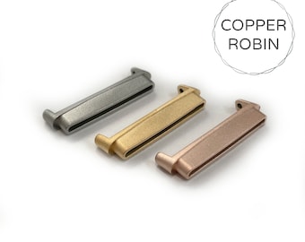 Connectors for Fitbit Sense Versa 1 Versa 2 and Versa 3 Watch in Gold, Silver and Rose Gold Aluminum Adapter replacement for fitbit watch