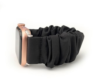 WATERPROOF SCRUNCHIE elastic watch band for fitbit versa 1, versa 2, versa 3, Versa 4, Sense, and Sense 2 watch bands