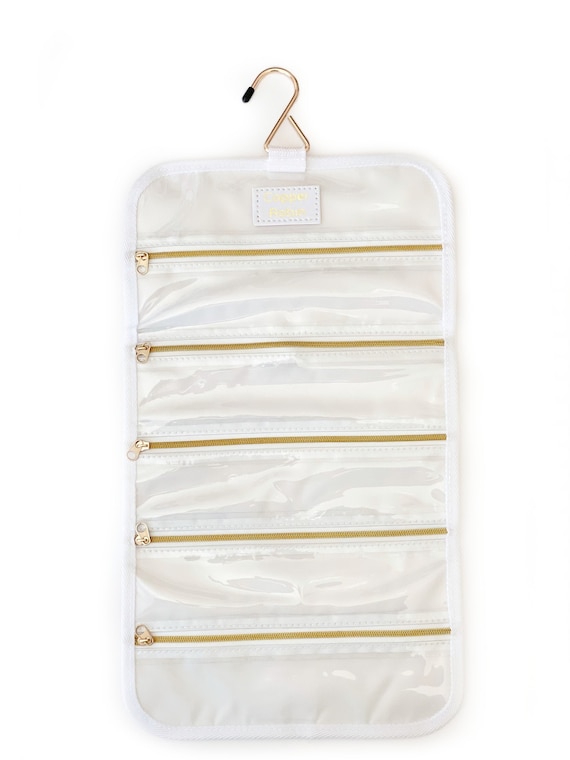 Hanging zippered shop jewelry organizer
