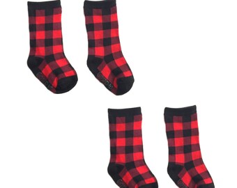 Red Plaid Socks - Etsy