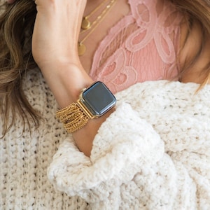 Chain Apple watch band 38mm 40mm 41mm 42mm 44mm 45mm 46mm 49mm Apple Watch Band, women’s Apple Watch band, Gold, Rose Gold, Silver