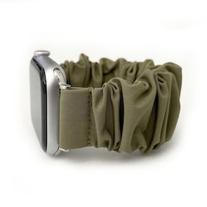 WATERPROOF SCRUNCHIE elastic Apple Watch band, water resistant apple watch band 38mm 40mm 41mm 42mm 44mm 45mm 46mm womens apple watch band