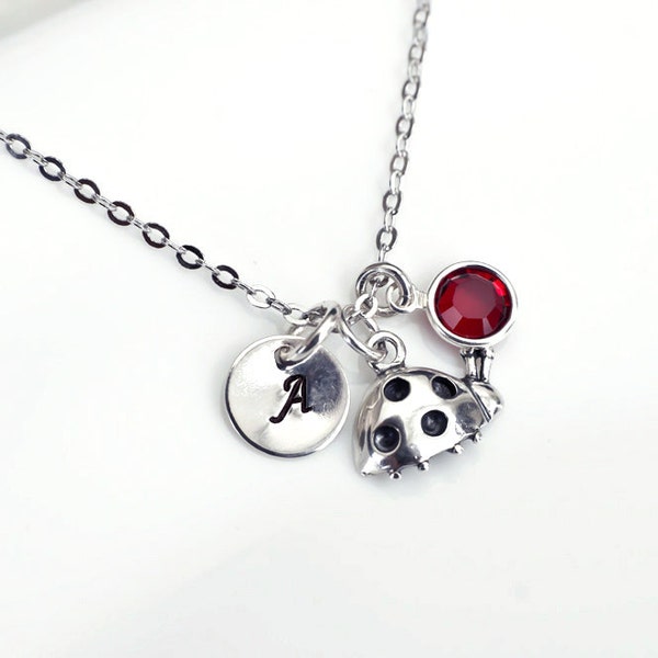 Swarovski Ladybug Necklace Etsy