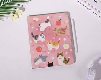 Rosa süße Kätzchen Hülle,Neue iPad Pro 2025-11/13 Hülle,iPad A16 Air 7/6/5th,iPad Mini 7/6/5th Cover,iPad Pro 2024/2022/2020-13/12.9/11