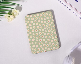 Little Daisy Green Kindle Case with Strap,PapaerWhite 12/11/10,Kindle Colorsoft,Custom Cover with Auto Wake & Sleep,Kobo Clara/Libra Case