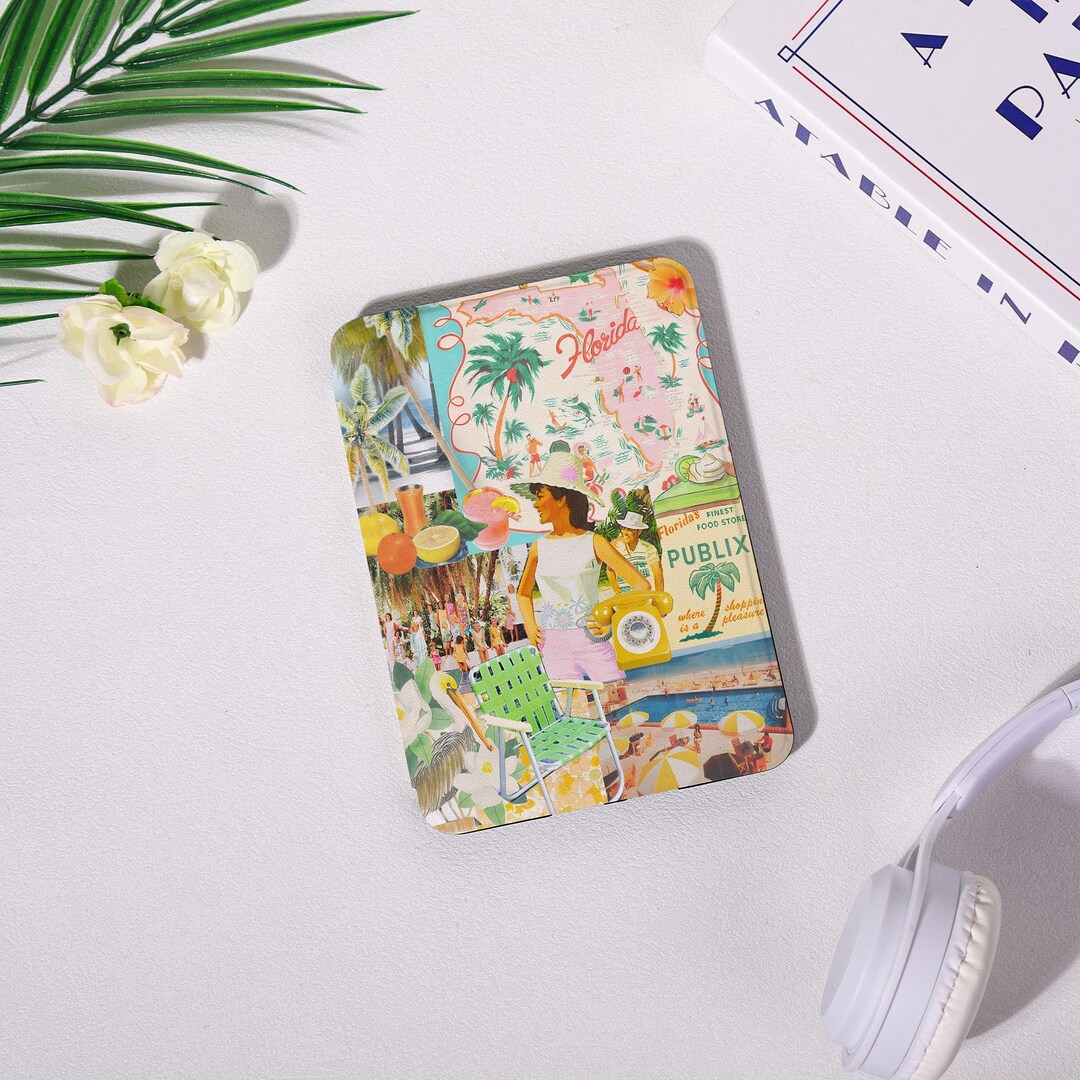 Summer Collage Kindle Case With Strap,papaerwhite 12/11/10th,kindle ...