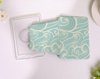 The Aesthetics of Ocean Waves Green Detachable Magnetic Kindle Case,MagSafe Kindle Case,Removable Magnetic Cover,Brand New Style Kindle Case