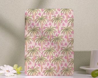 Green Coconut Trees Kindle Case,Kindle PaperWhite 10/11/12th,Kindle Colorsoft Case with Strap,Auto Wake & Sleep,Custom Kindle Case,Gift