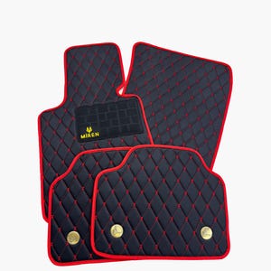 Car Mats Custom Fit For BMW Cars | Waterproof Floor Mats for BMW 3 Series 5 Series X1 X3 X5 | Sporty Look Car Mats