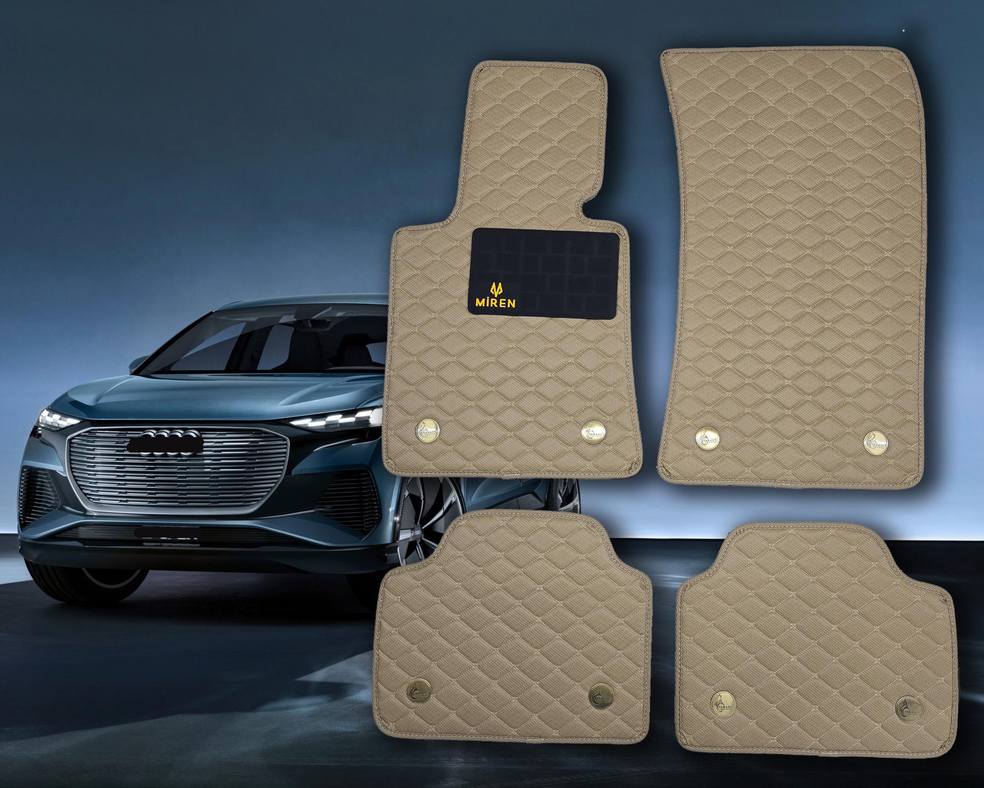 Custom Floor Mats For Audi Q3 Q5 Q7 – Luxury PU Leather, 4-Piece Set (Germany)