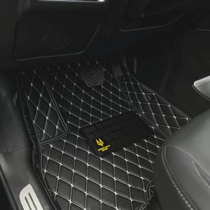 Car Mats for KIA Car Models Custom Fit | Waterproof, Nonslip Deep Dish Floor Mats | Premium Leather Style & Raised Edge Design Full Set