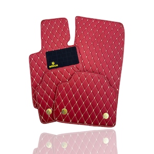 Car Mats for Volvo | Non-Slip Leather Floor Mats | Custom Fit & Elegant Design | Easy-to-Clean Mats | 4 Pieces Full Set