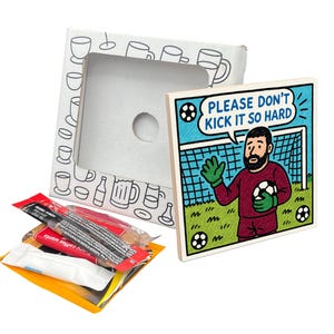 PLEASE DON'T KICK it so hard coaster gift pack