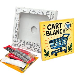 CART BLANCH-cadeaupakket onderzetter