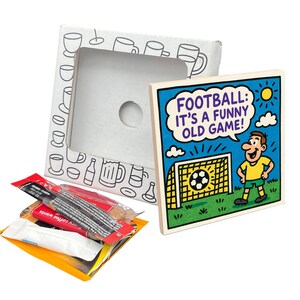 FOOTBALL: IT'S A FUNNY old game! coaster gift pack