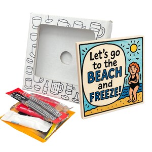 Let's go to the BEACH and FREEZE! Coaster Gift Pack