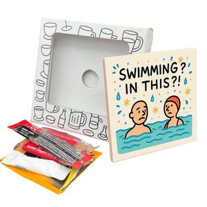 SWIMMING? IN THIS?! Coaster Gift Pack
