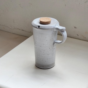 Hand Thrown Ceramic Travel Mug:  Clay Go Mug