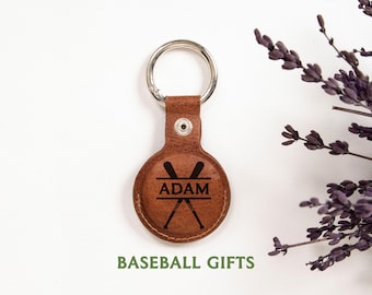 Personalized Player Name Baseball Keychain Team Gift, Custom Baseball Team Players Bulk Gifts, Baseball Senior Night Gift, Baseball Coach