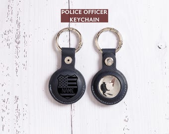 Custom Police Officer Keychain, Police Department Keychain Bulk Gift, Police Keychain Dad, Husband Gift, Police Academy Graduation Bulk Gift