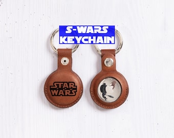 Personalized Starwars Keychain Airtag Case Gift for Him, Starwars airtag case holder gift mens, Birthday Gift for starwars fans, son, boys
