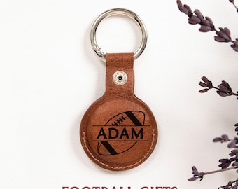 Custom Football Player Name Keychain Team Bulk Gift, Personalized Football Dad, Husband Gift, Football Coach Gift, Team Graduation Gift