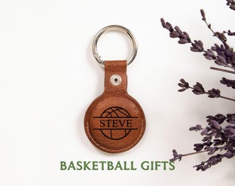 Personalized Player Name Basketball Keychain Team Gift, Custom Basketball Team Players Bulk Gifts, Basketball Coach Gift, Graduation Gift