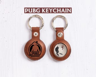 Personalized Gamer PubG Keychain, Airtag Case Keychain for PubG Lovers, PubG Team Bulk Gift