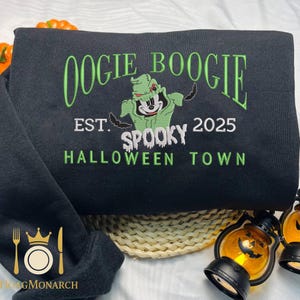 Halloween Magic Kingdom Embroidered Shirt, Custom Mouse Embroidered Crewneck, Vintage Horror Movie Embroidered Shirt, Spooky Season