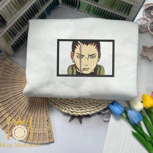 Cartoon Anime Character Embroidery, Stylish Anime Embroidered Clothing, Manga Sweatshirt