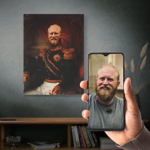 Custom Royal Portrait Painting from Photo, Personalized Renaissance Portrait, Historical Portrait, Gift for Him, Anniversary Gift Idea