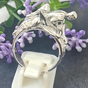 Lover&#39;s ring, Romantic Silver ring,Handmade medieval unique unisex men women,Couples ring,  sex position ring,kissing hug ring