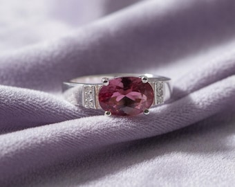 Natural Ruby Ring: 925 Sterling Silver July Birthstone Jewelry