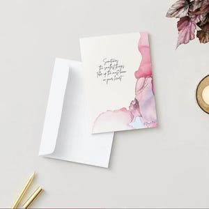 Trauer & Baby Verlust Beileidskarte – “The Smallest Things” Zitat – Trauerkarte für Fehlgeburt oder Verlust des Säuglings