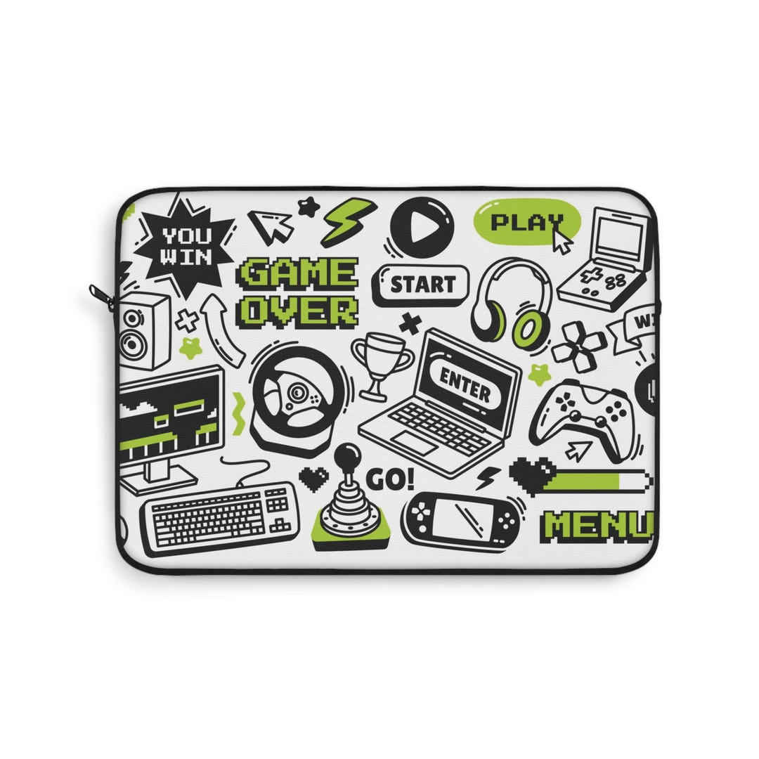 Gaming Laptop Sleeve - Cool Gamer Gift, Computer Case, Tech Accessory ...