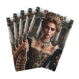 Elegante juego de cartas de póker, accesorios para una noche de casino, regalo para jugadores, juegos de cartas, decoración para una noche de póker, cartas de estilo vintage.