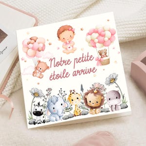 Annonce grossesse originale – Carte surprise bébé personnalisée – Idée émouvante marraine, papa, mamie, papy, grands parents, tonton, tata