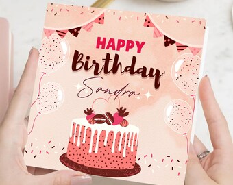 Carte 1er anniversaire fille, carte 1er anniversaire personnalisée, cadeau naissance, cadeau pour elle, cadeau mariage, cadeau bebe,
