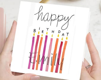 Carte 1er anniversaire fille, carte 1er anniversaire personnalisée, cadeau naissance, cadeau pour elle, cadeau mariage, cadeau bebe,