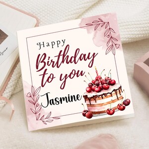 Carte 1er anniversaire fille, carte 1er anniversaire personnalisée, cadeau naissance, cadeau pour elle, cadeau mariage, floral, fleur