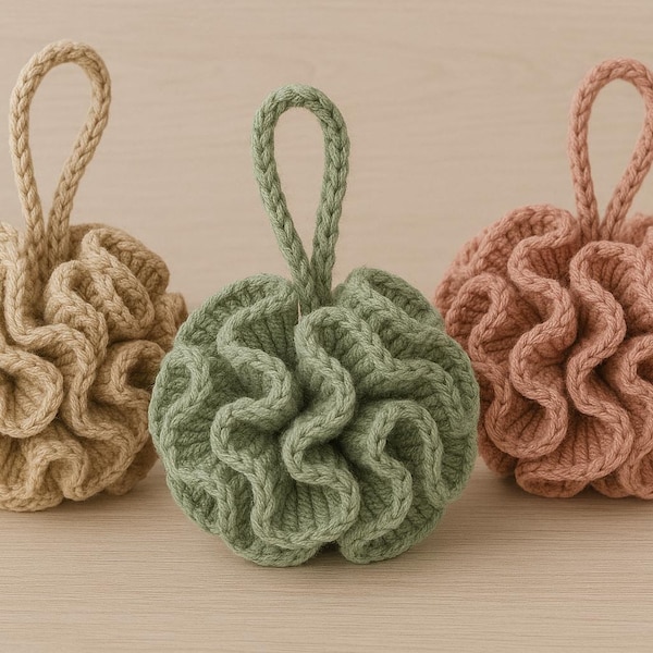 Crochet Loofah Pattern | Easy DIY Bath Scrubby Tutorial (Digital Download)