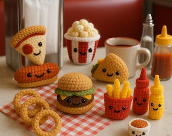 フライドポテトのかぎ針編みパターン！パターンのみ！PDFダウンロード