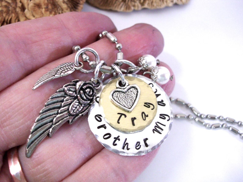 Brother Memorial Memorial Necklace Memorial Keychain Etsy