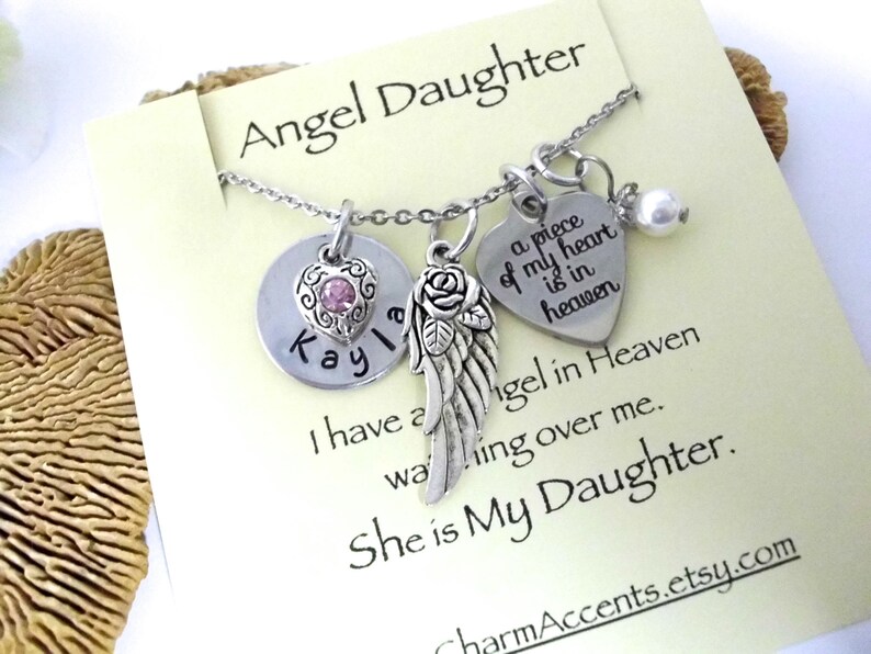 Daughter Memorial Jewelry Daughter Memorial Necklace My Etsy