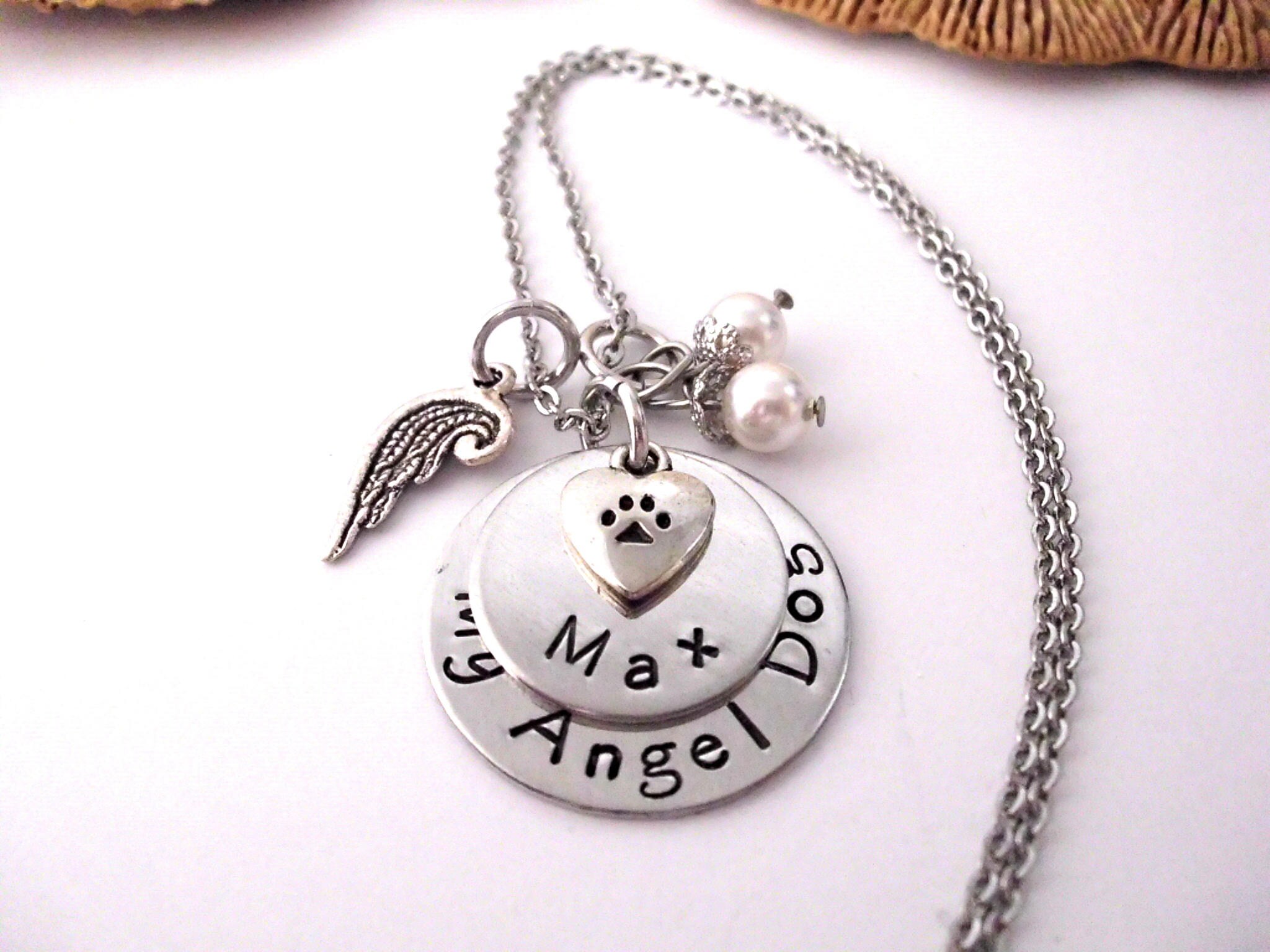 Dog Memorial Jewelry Pet Memorial Jewelry Doggie Memorial Etsy
