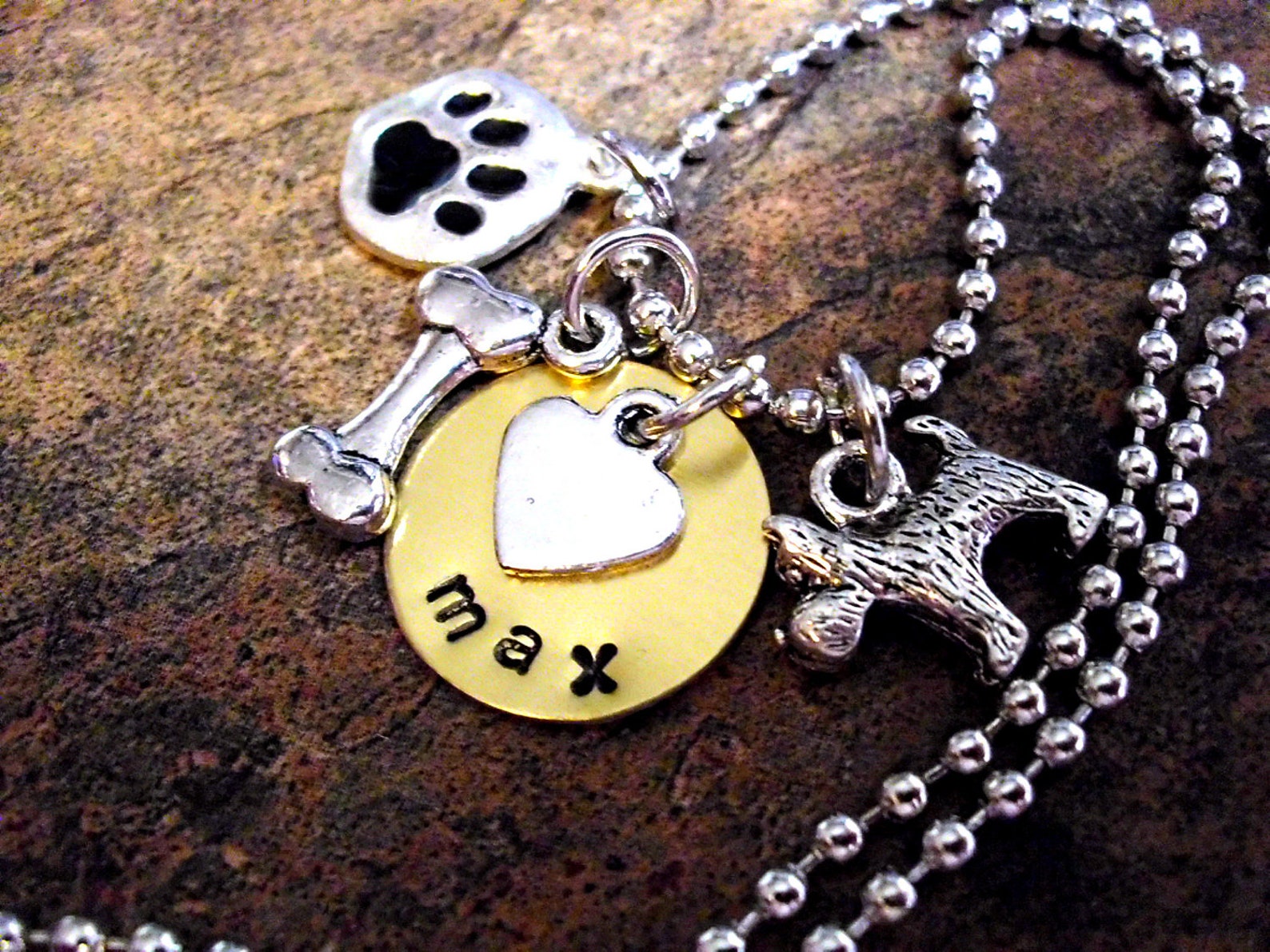 Dog Jewelry Dog Necklace Personalized Dog Jewelry Poodle Etsy